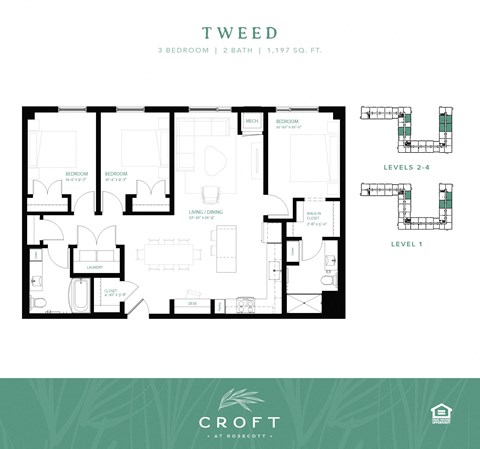 floor plan of the 2nd level of the condo